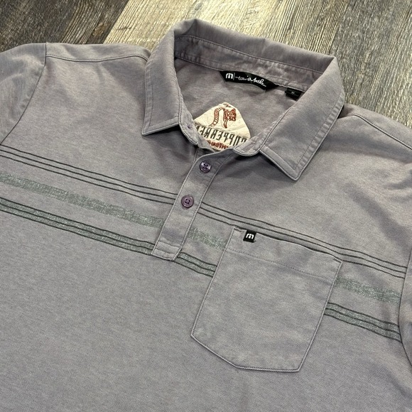 Travis Mathew Other - Travis Mathew Short Sleeve Golf Polo Shirt Purple Size‎ XL Valspar Championship
